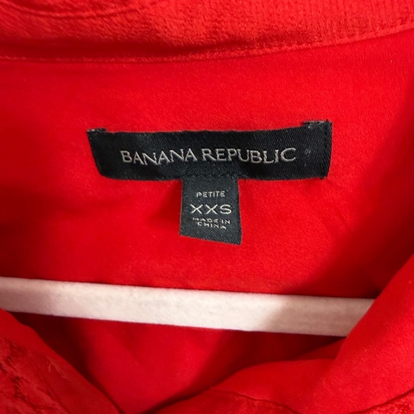 Banana Republic Red Floral Lace Polo Dress - Picture 6 of 11